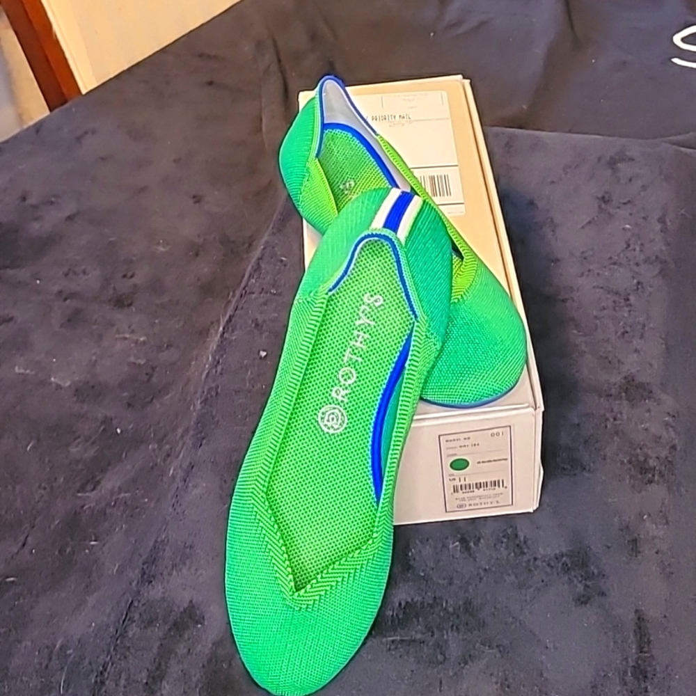 Rothy's Flat, Green, Size 11